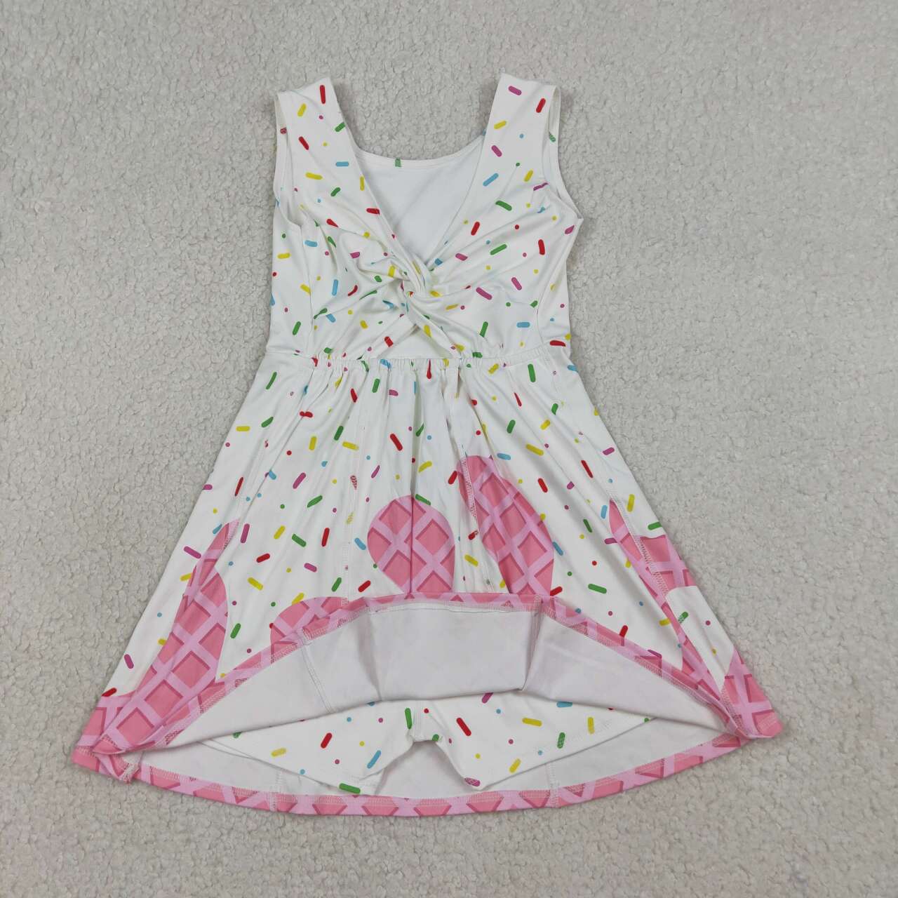 Sprinkle design girls summer active yoga dress