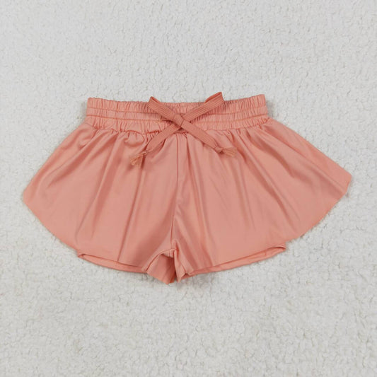 Toddle baby girls orange yoga skirt shorts