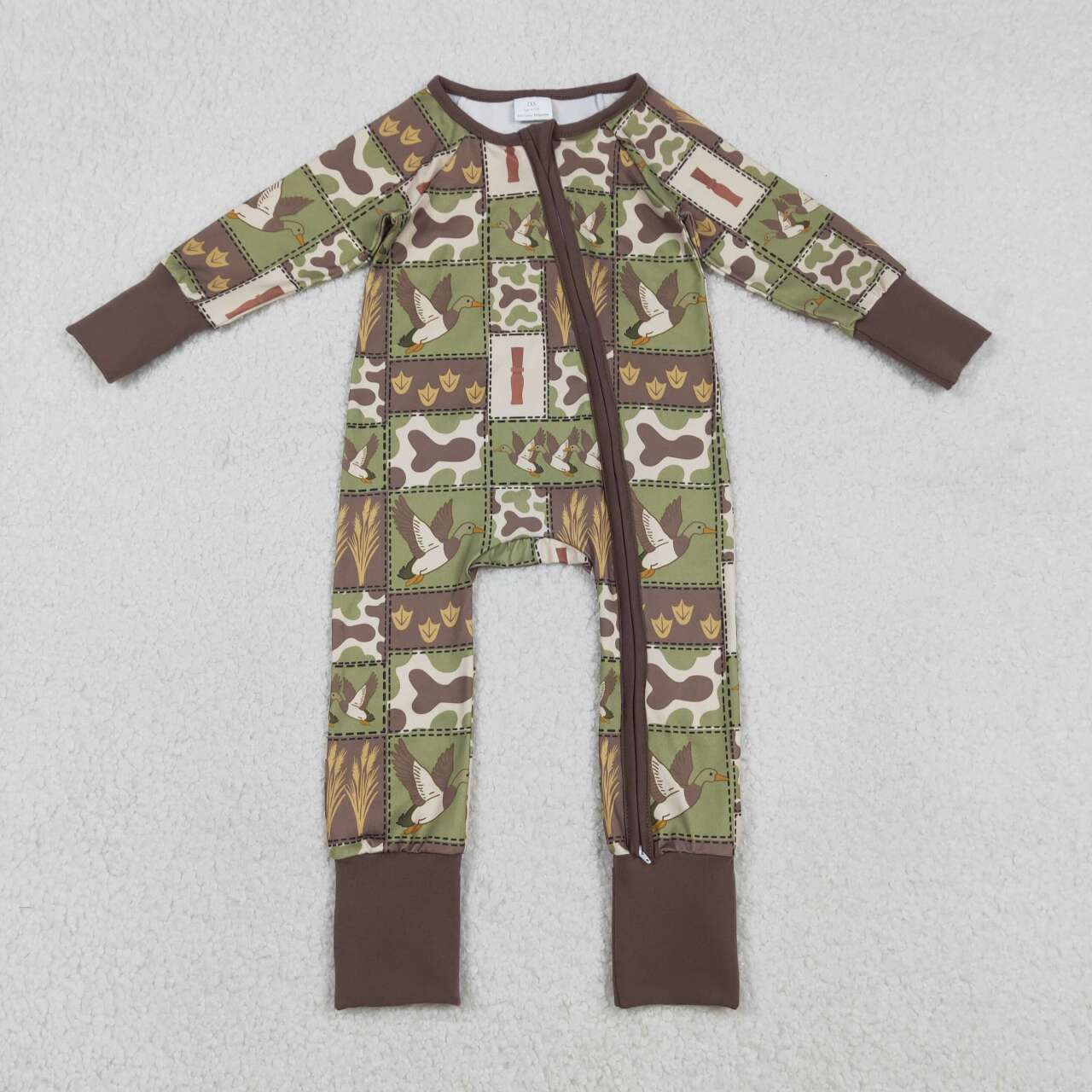 Toddle baby boy mallard duck camo romper