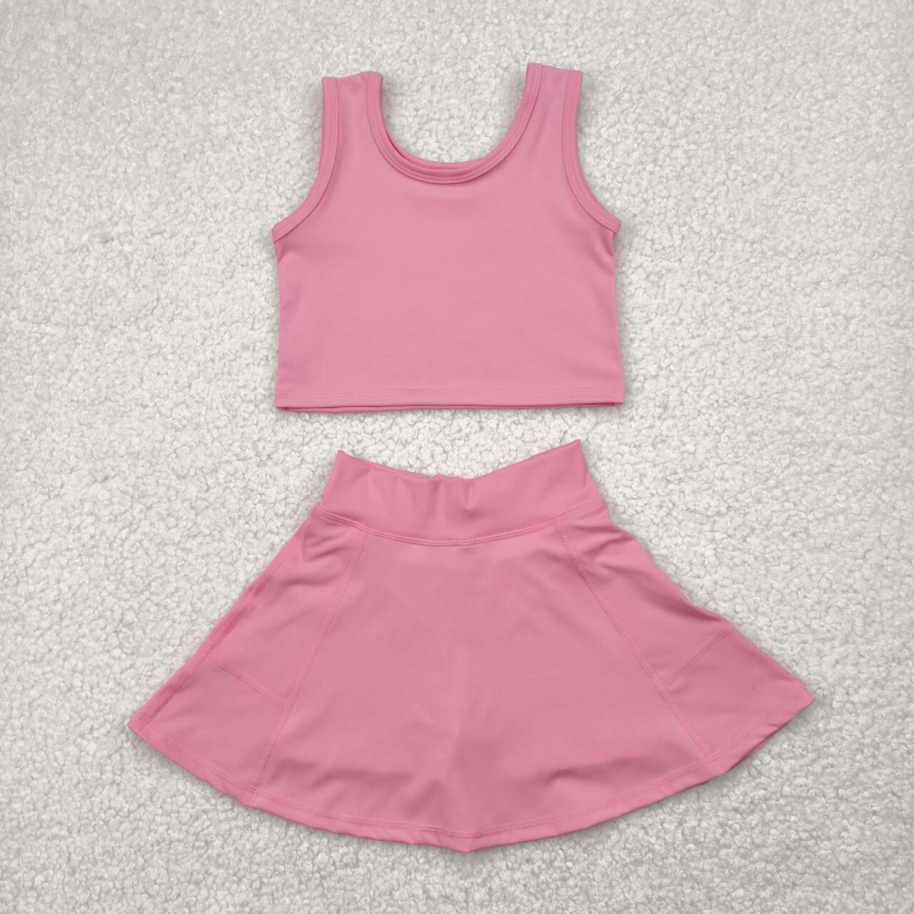 Baby girls royal active wear athletic summer yoga skirt outfit