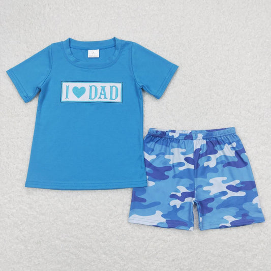 I love dad blue camo fathers day outfit