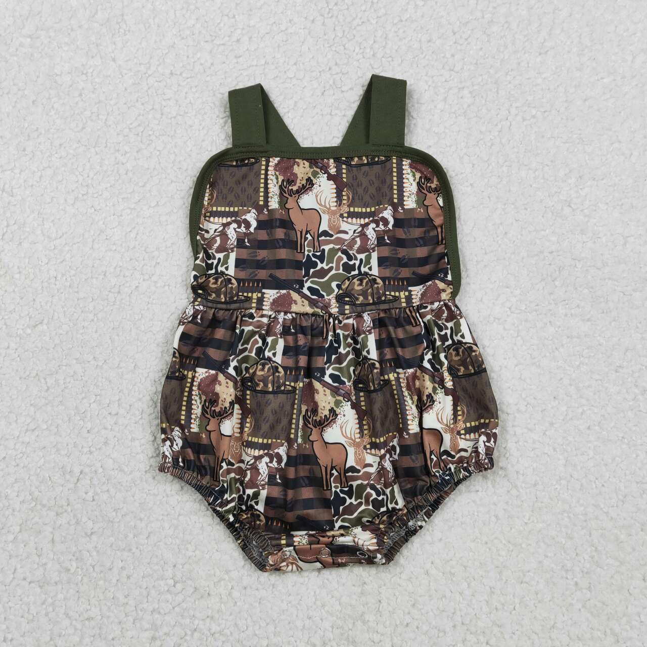 Deer camo design summer romper