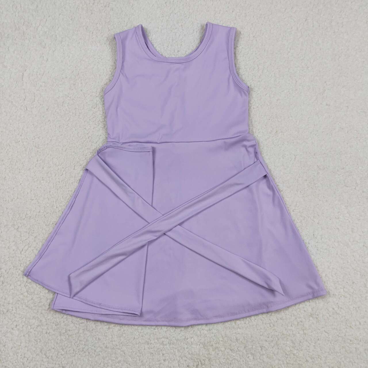 Toddle girls lavender color design summer yoga dress