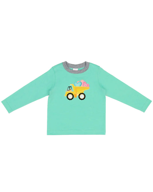 baby boys long sleeve valentines day shirt