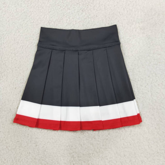 Black red color girls summer yoga skirts