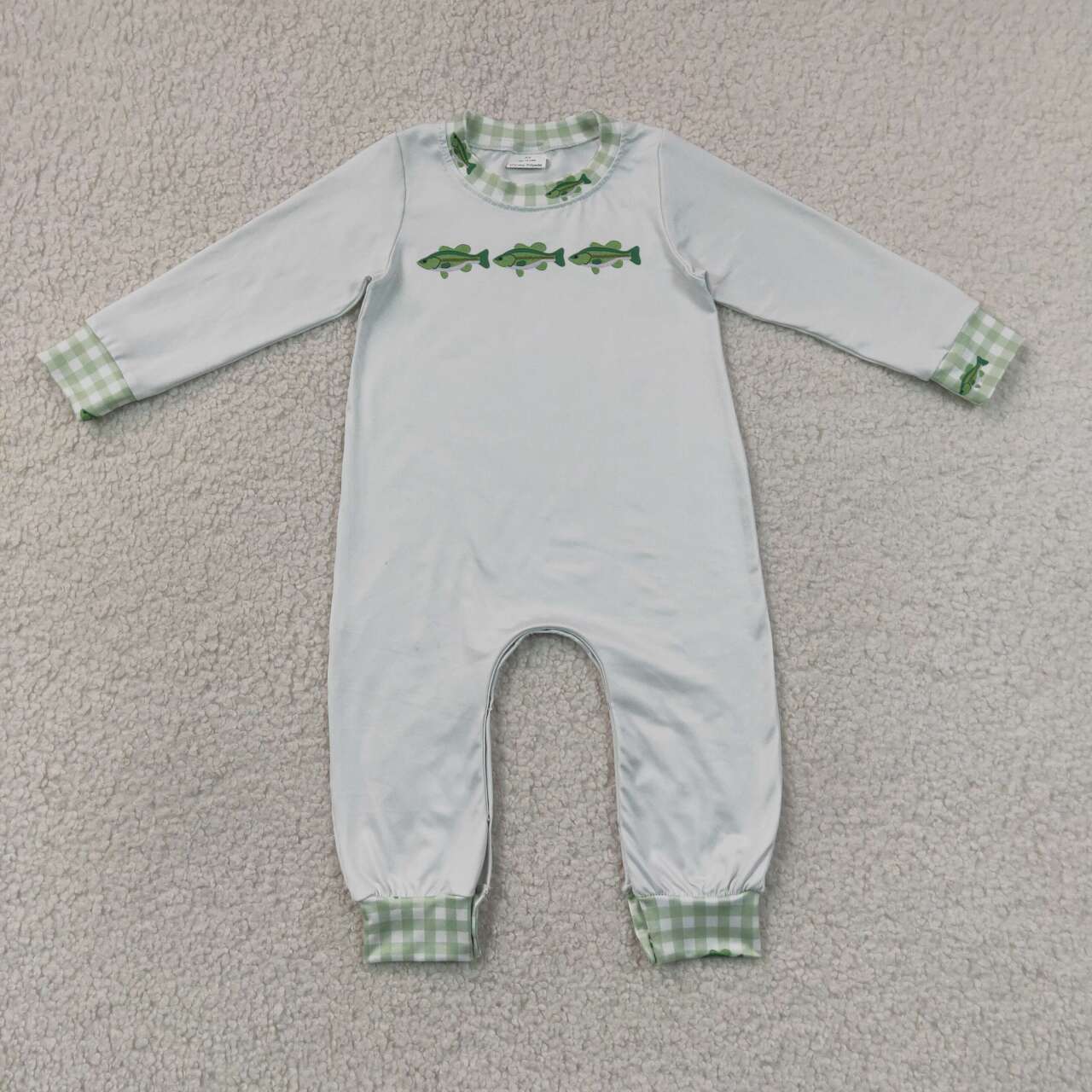 Toddle baby boy fishing long sleeve romper