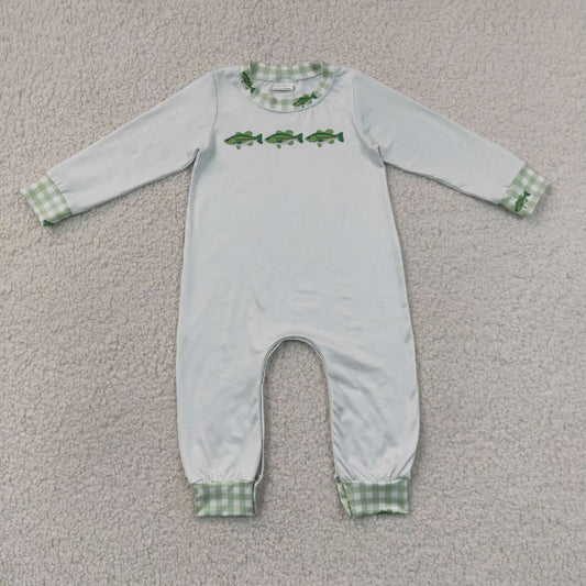 Toddle baby boy fishing long sleeve romper