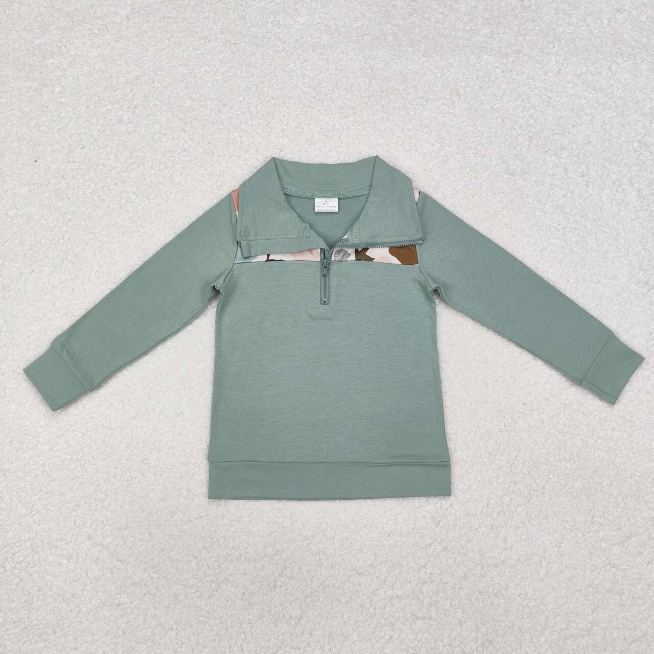 baby boy long sleeve mallard duck dog camo pullover