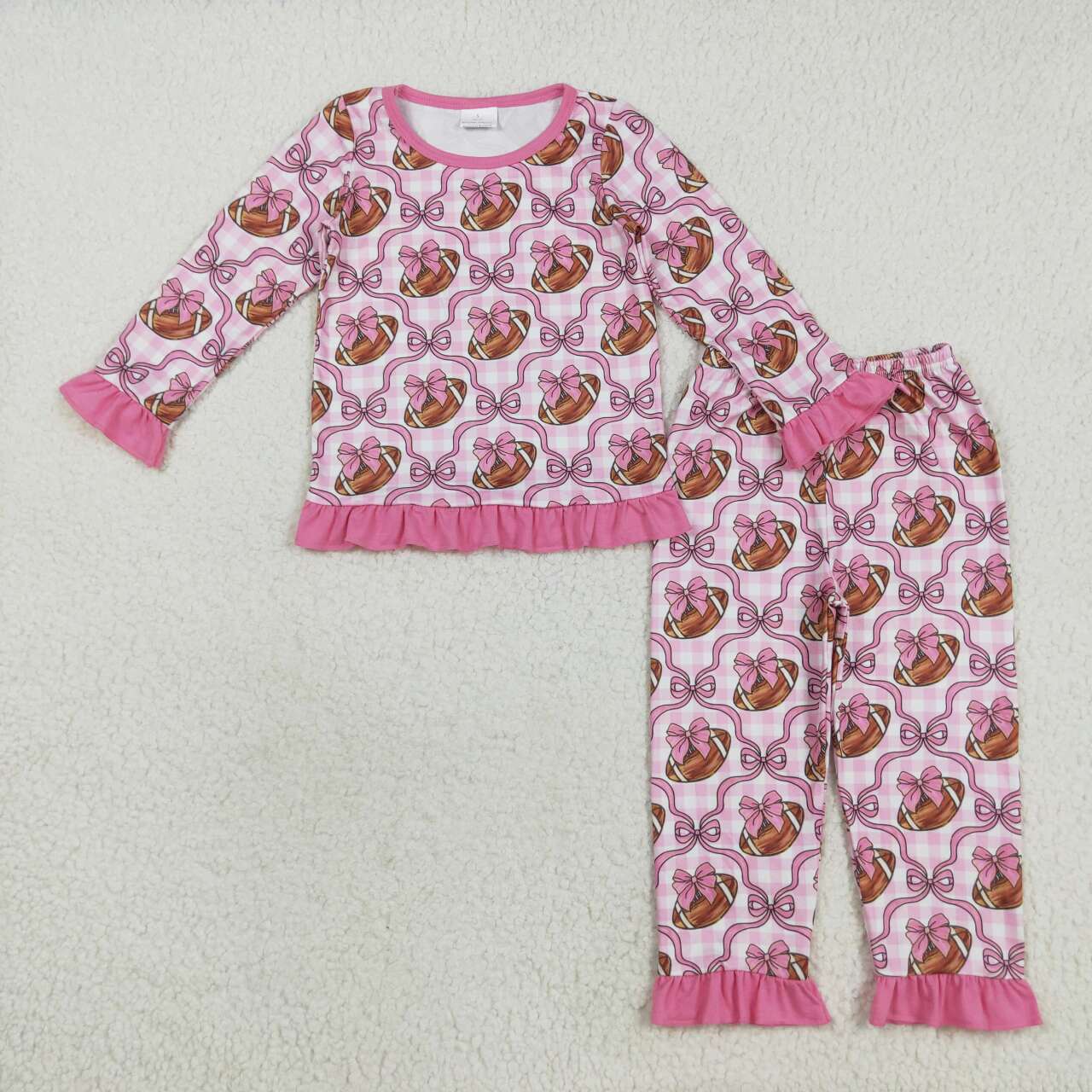 Toddle girls football design long sleeve outfit