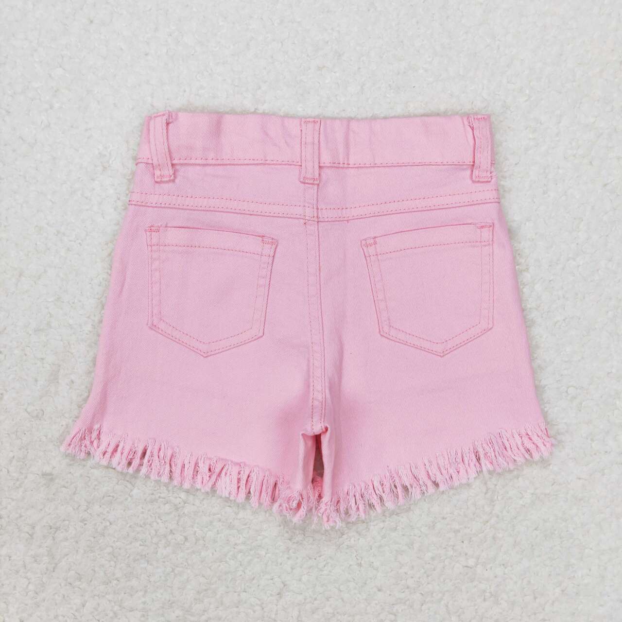 infant baby girls pink sequins jeans shorts