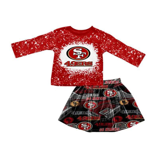 Baby girl football team skirt set