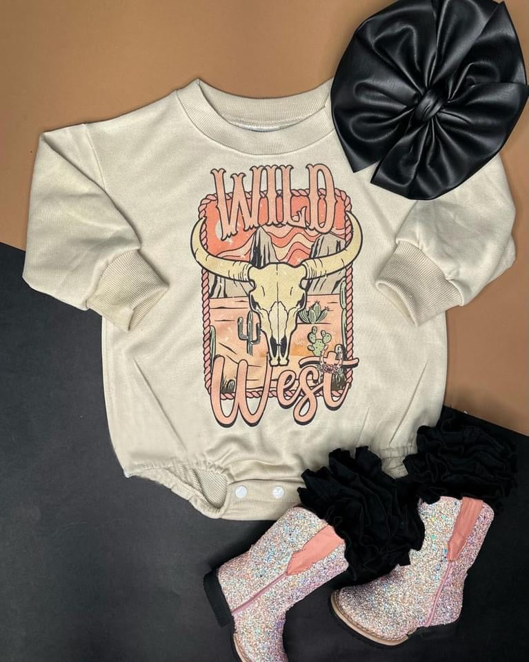 Toddler western romper moq 3