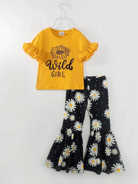Wholesale girl boutique clothing set