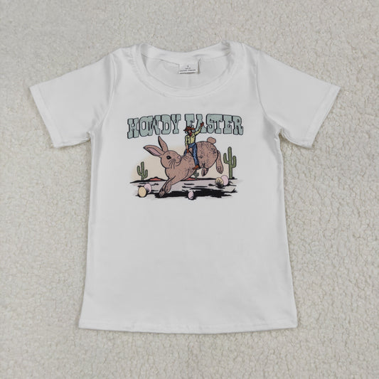 cowboy western easter bunny shirt