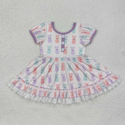 infant baby girls Easter bunny dress