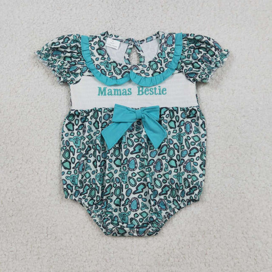 Mamas bestie design baby girls romper