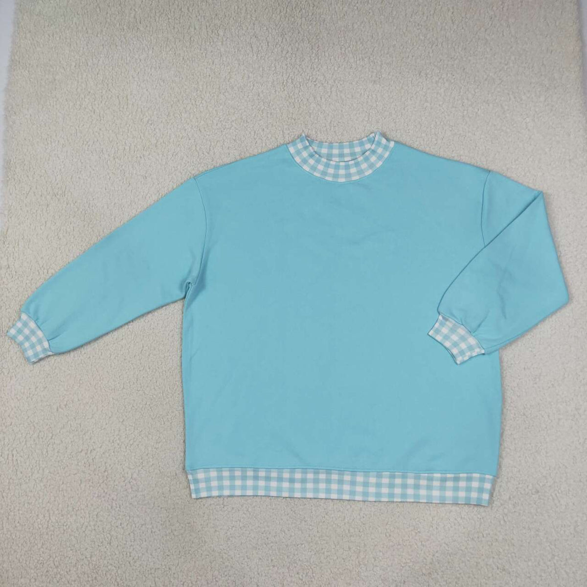 Adult women blue long sleeve spring fall top