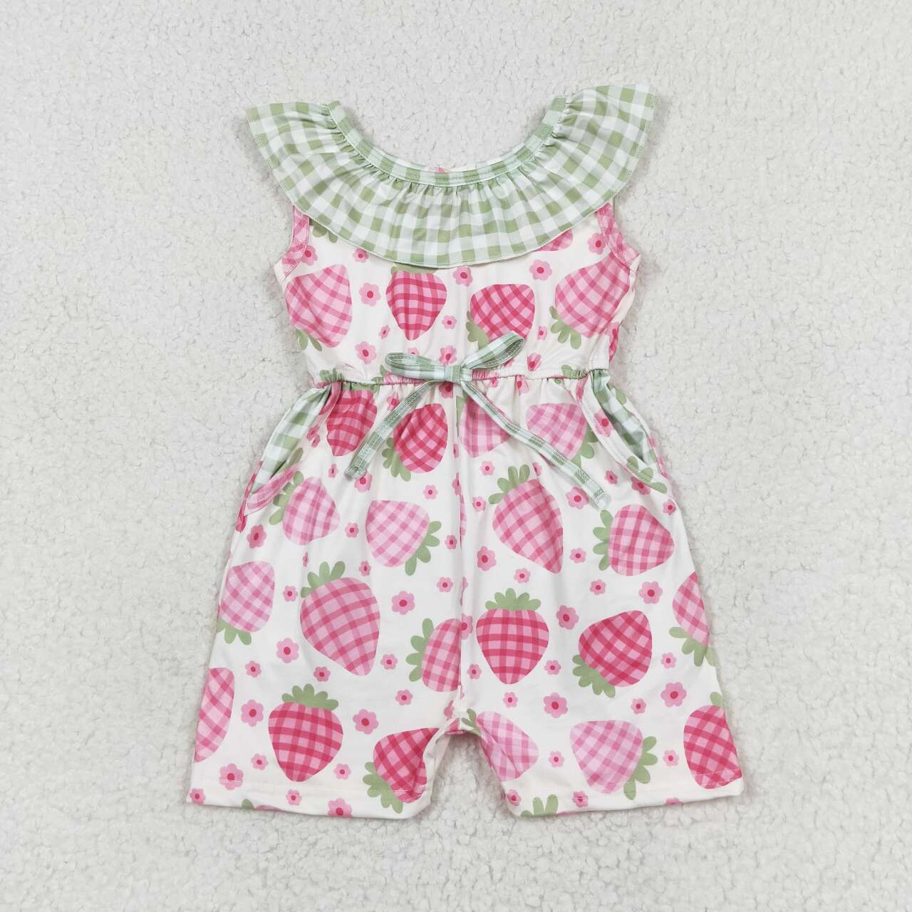 toddle girls strawberry romper