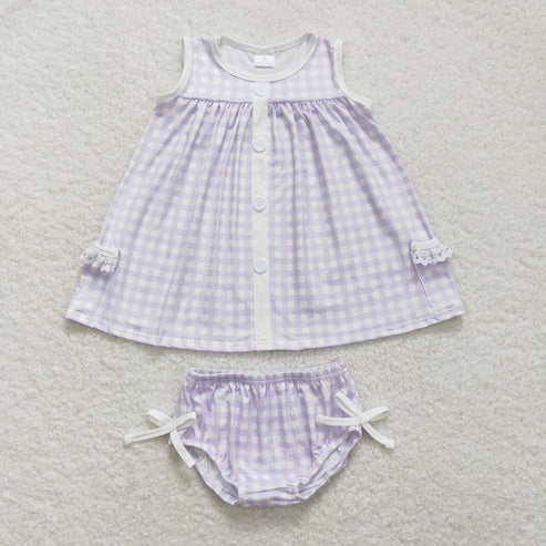 wholesale baby girls best sister checkered bummies set