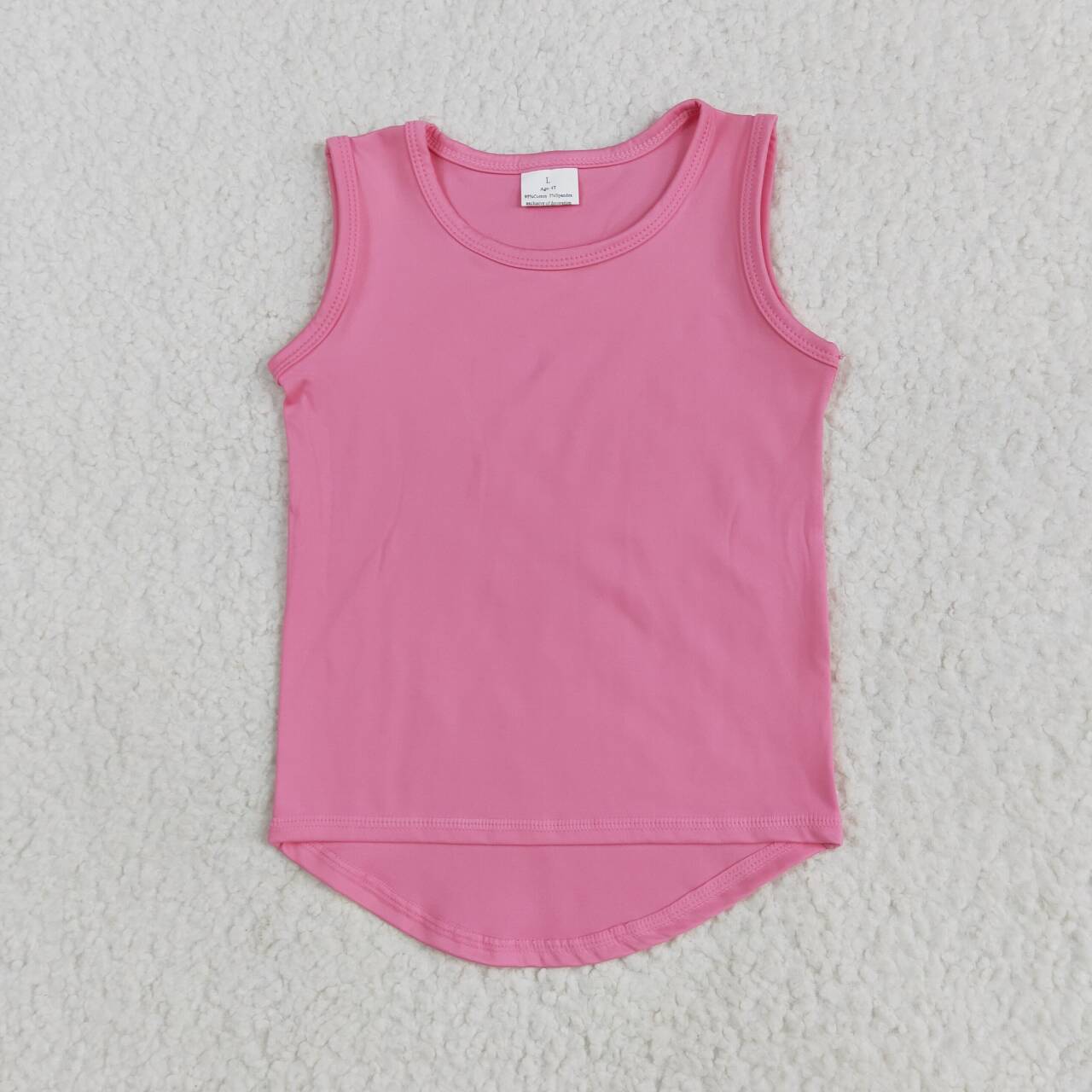 Toddle girls pink tank top yoga shirt
