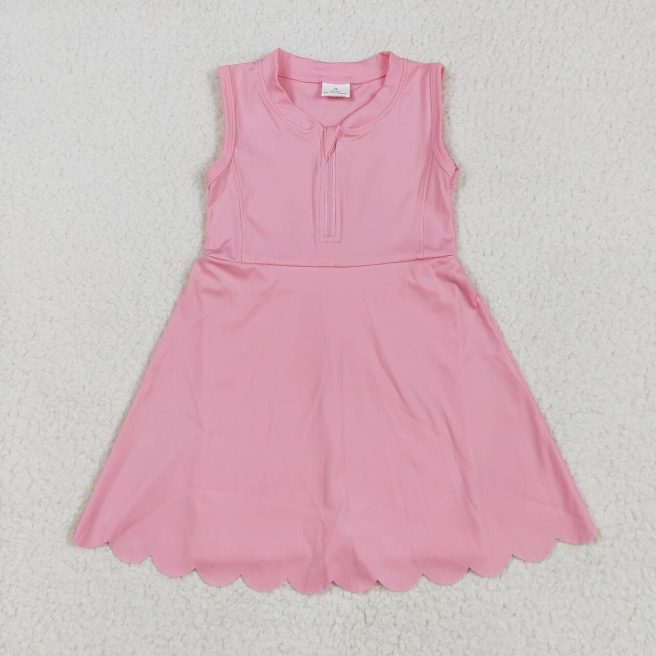 Baby girls pink active wear athletic summer yoga skirt dress