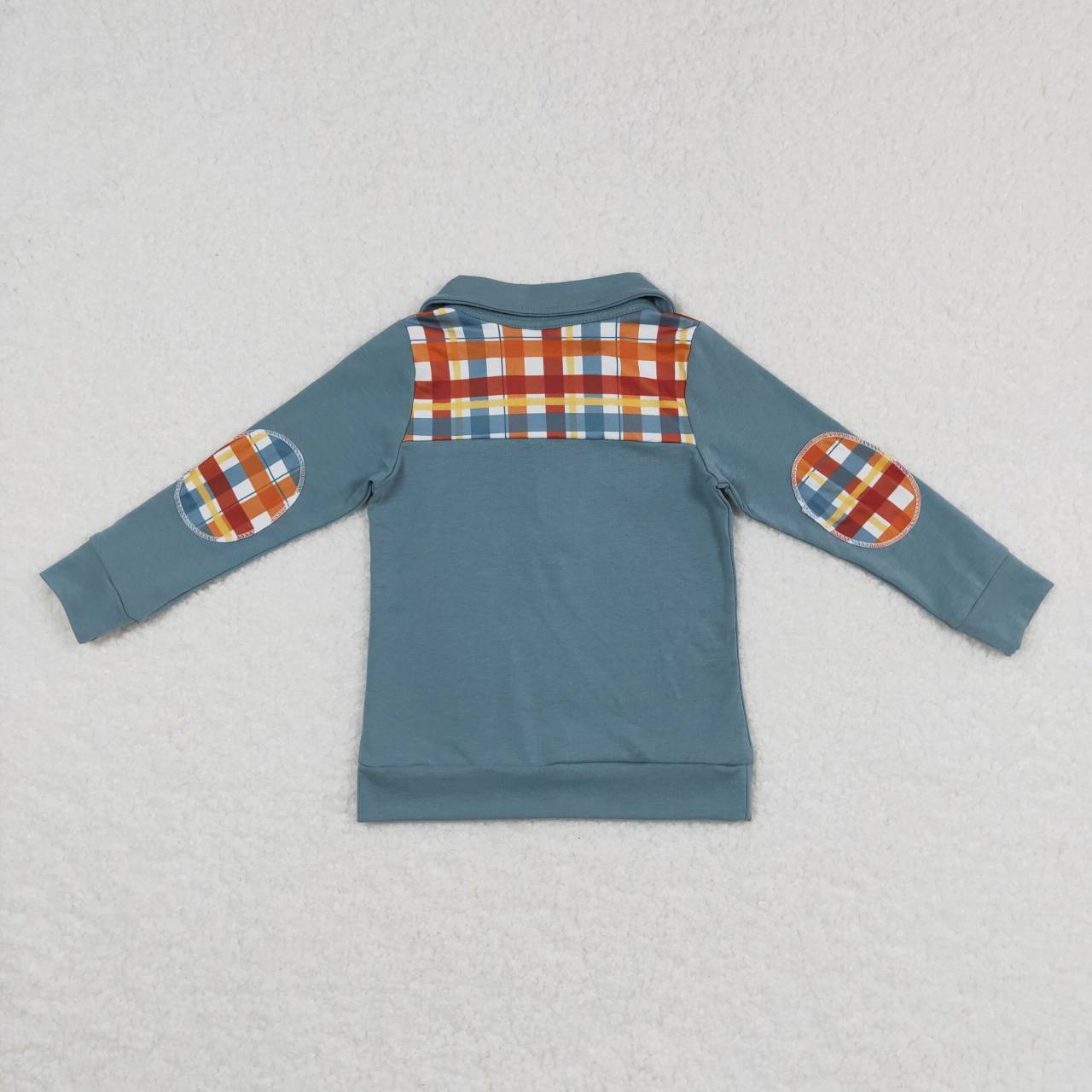 baby boy spring fall checkered pullover