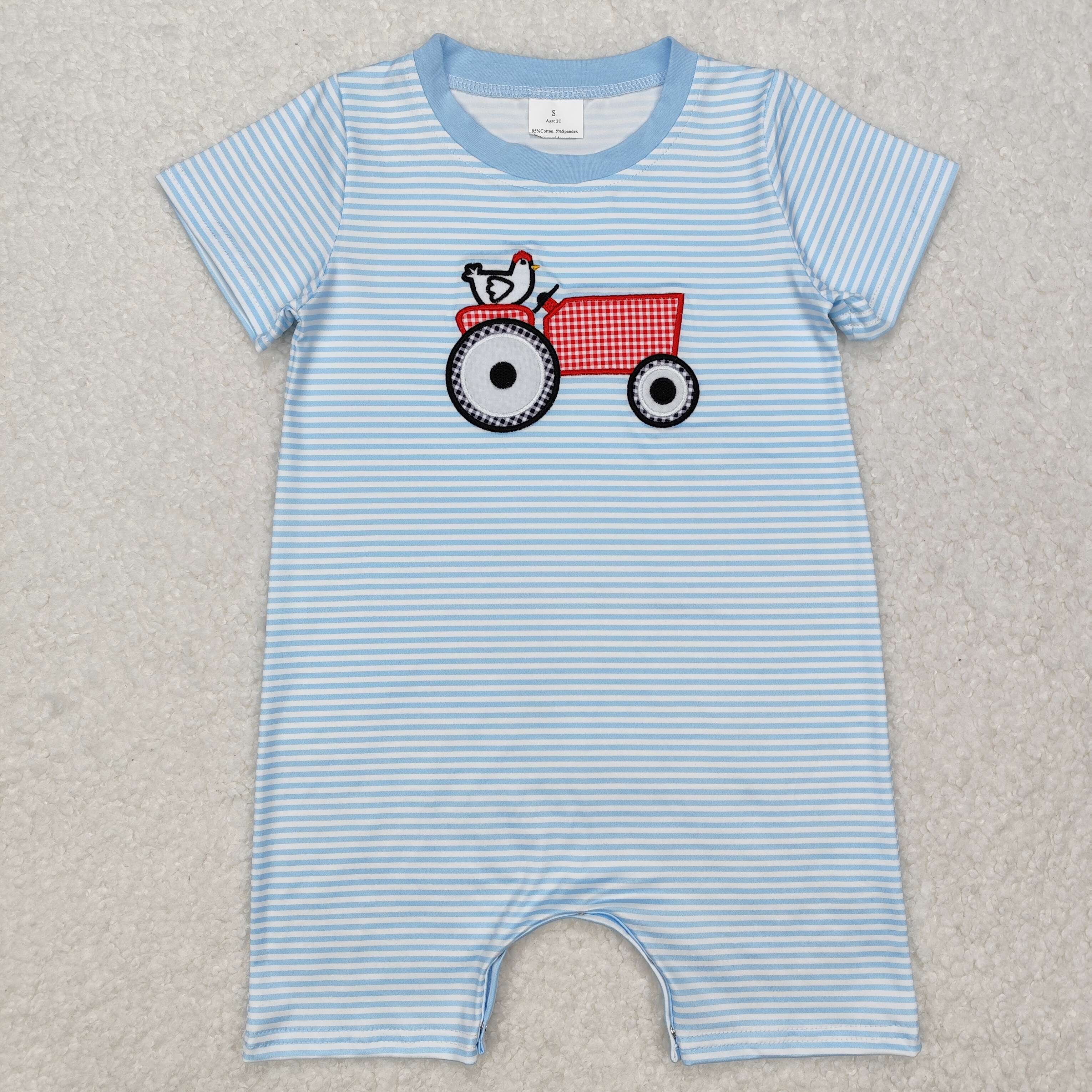 Tractors and Melons Romper by Baby Loren main image 0