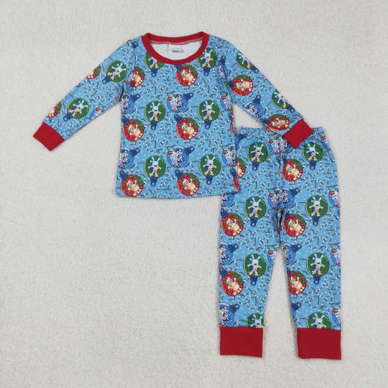 baby boy clothes christmas light blue cartoon dog pants outfit