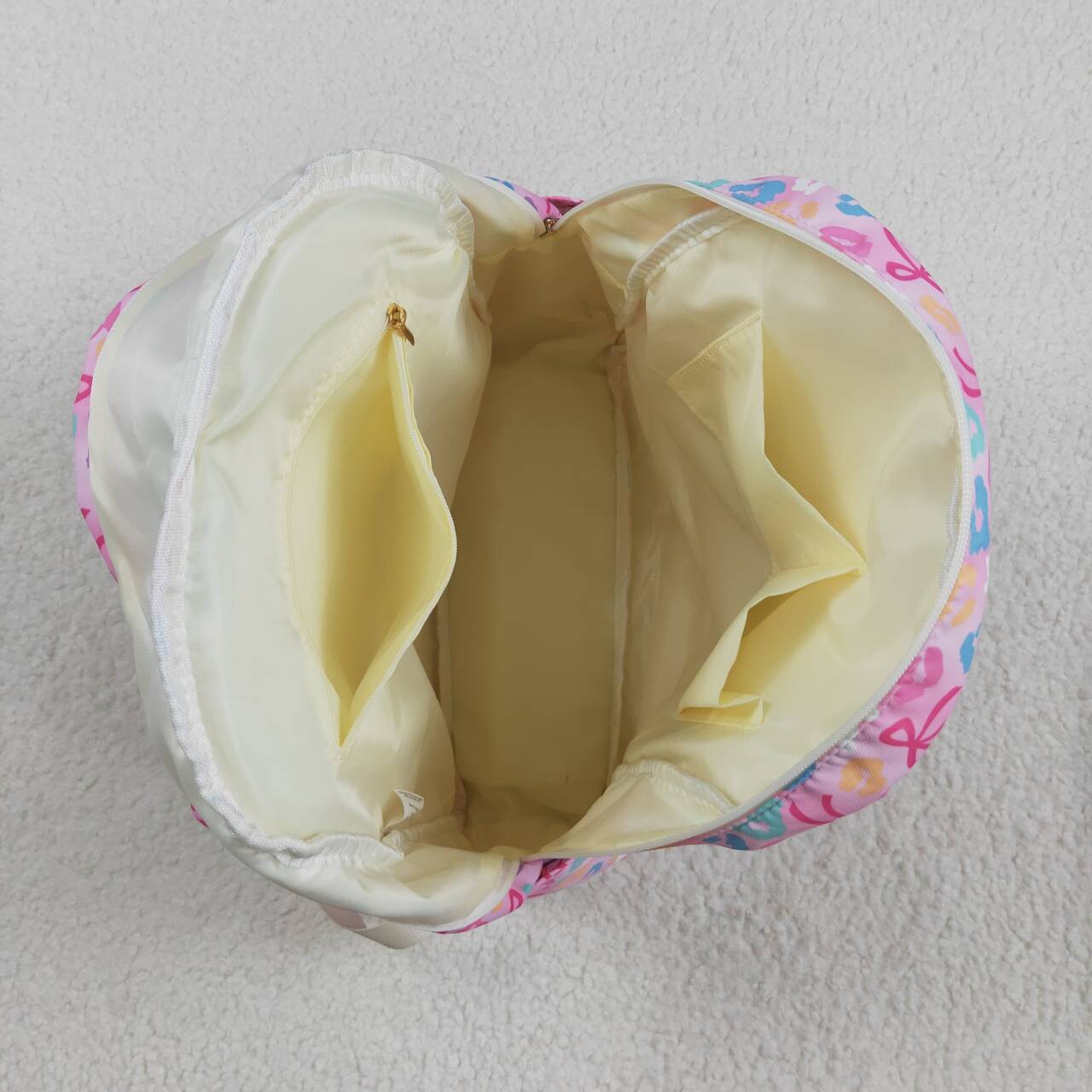 USA SHOP Colorful leopard pink bow design backpack