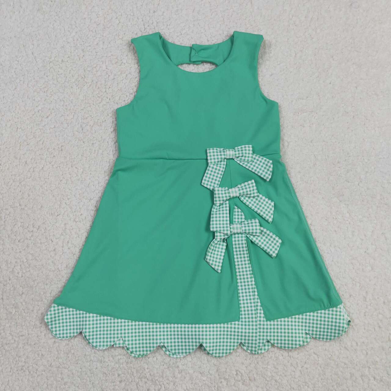 Green color baby girls yoga dress
