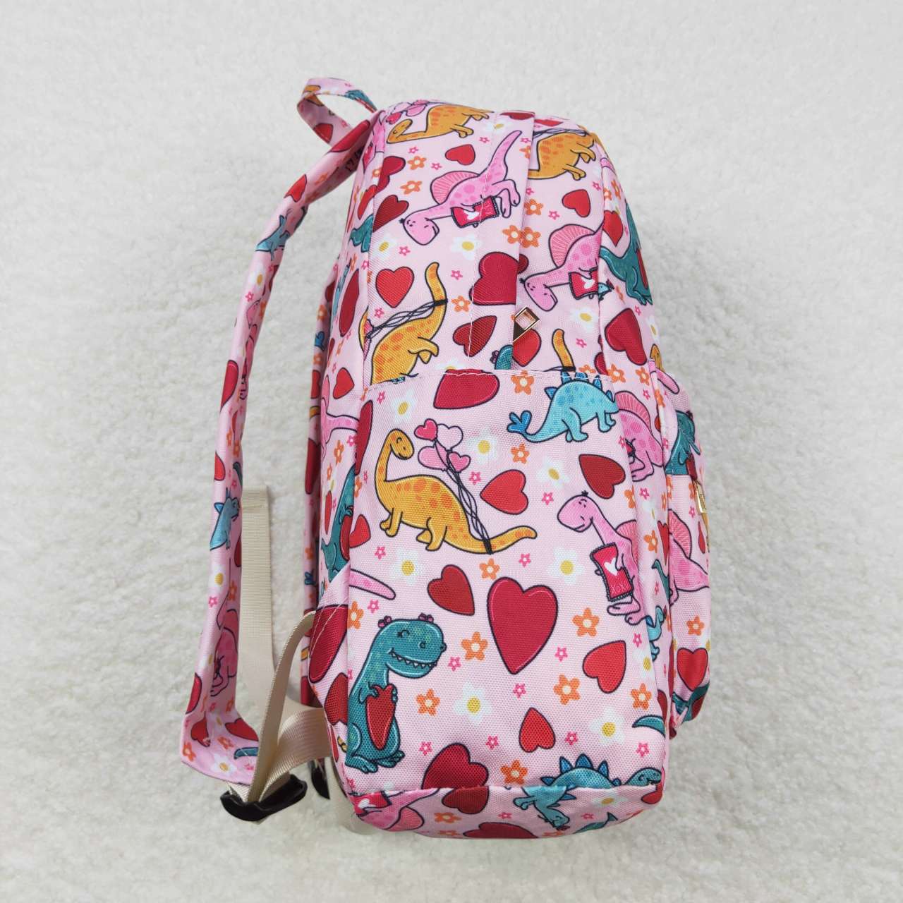 baby girls dinosaur heart print Valentines day backpack kids mini bag