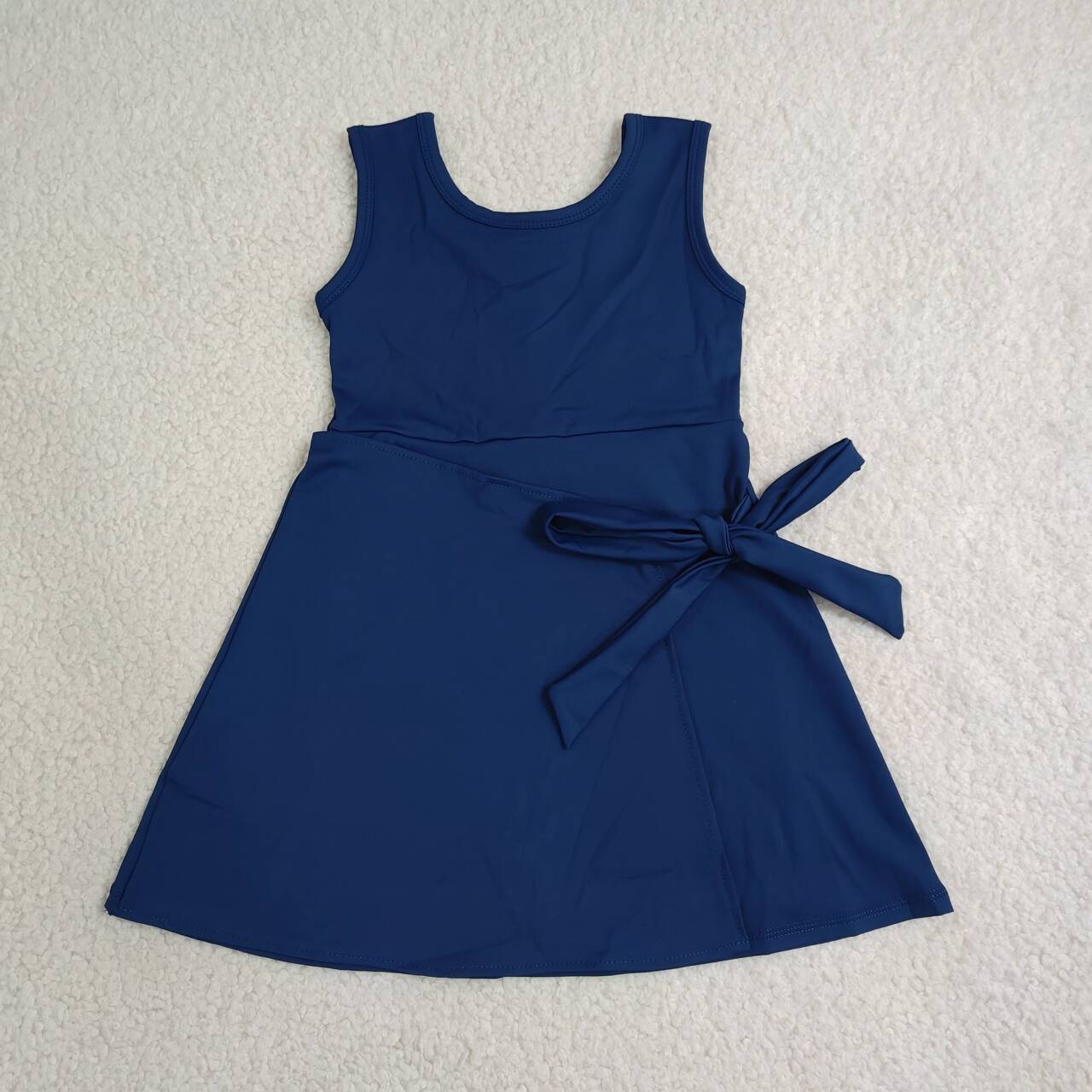 Toddle girls navy  color design summer yoga dress