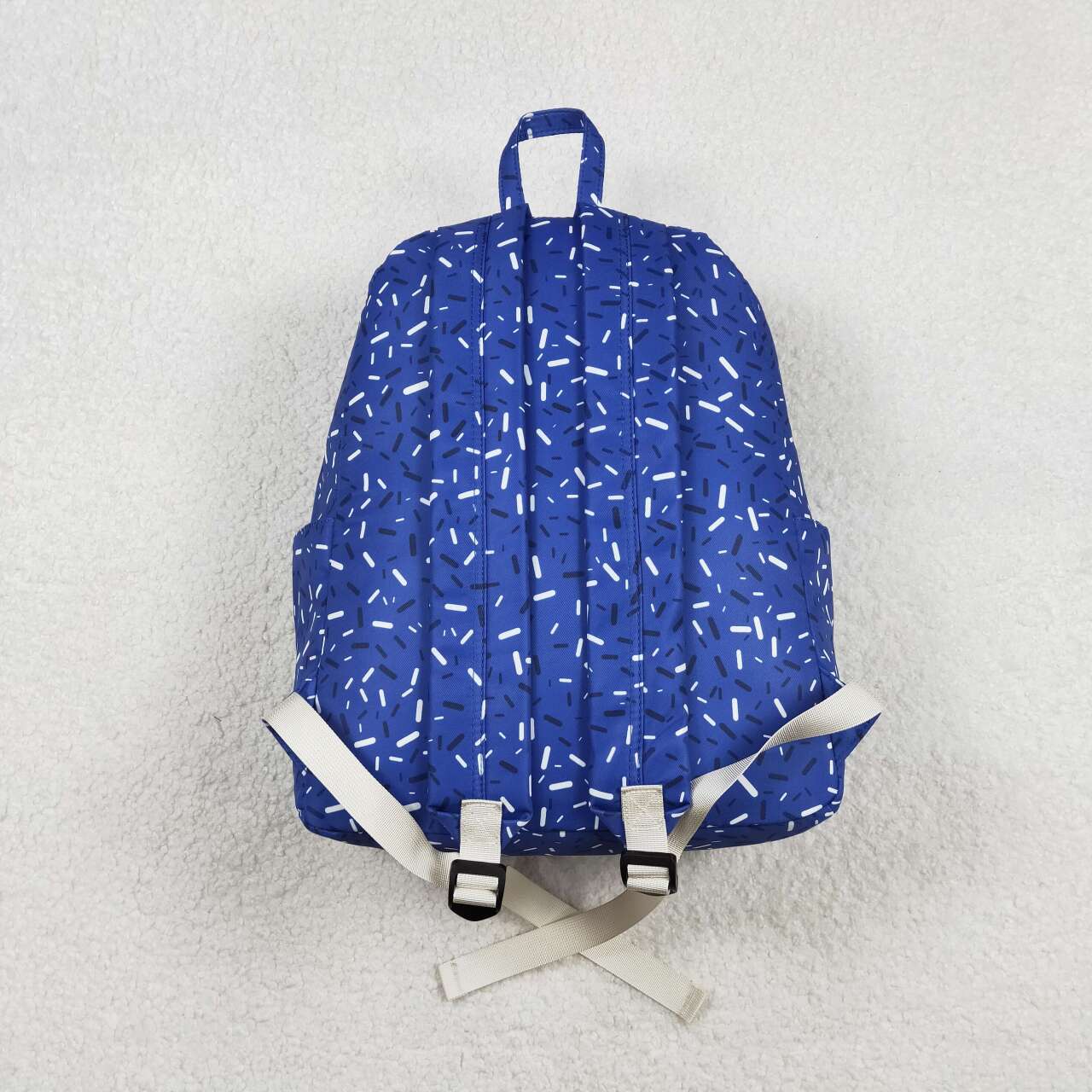 Blue ice cream sprinkle design kids baby backpack