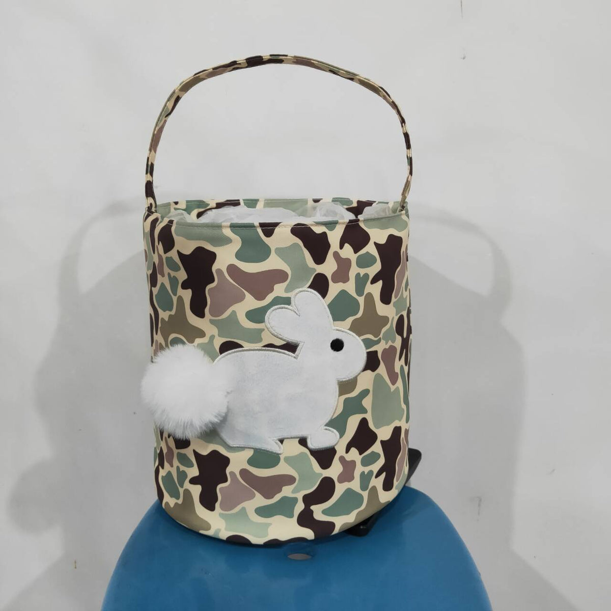 toddle baby camo bunny basket bag