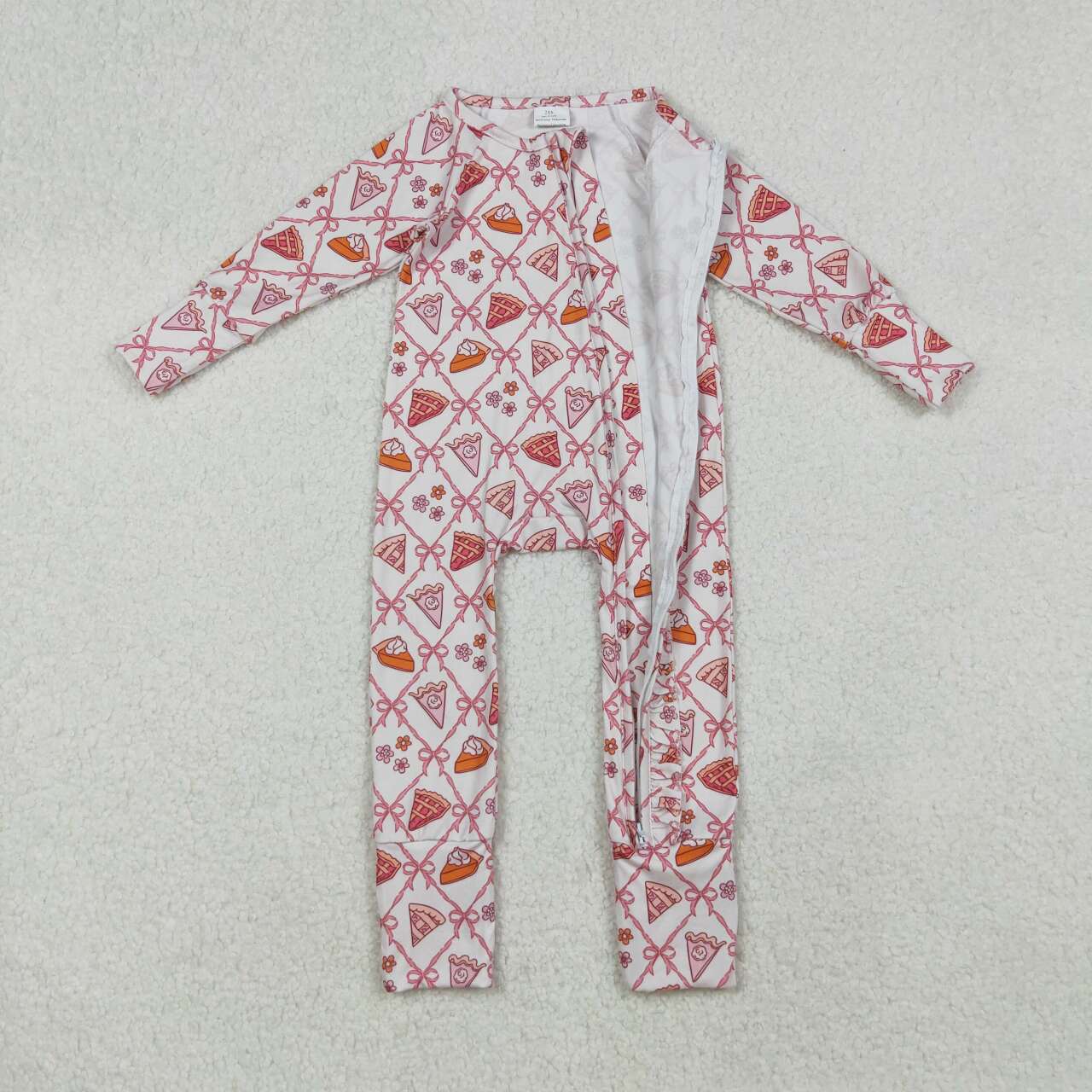 Thanksgiving  design toddle baby zip romper
