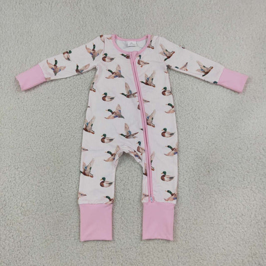 Toddle baby girl mallard duck romper