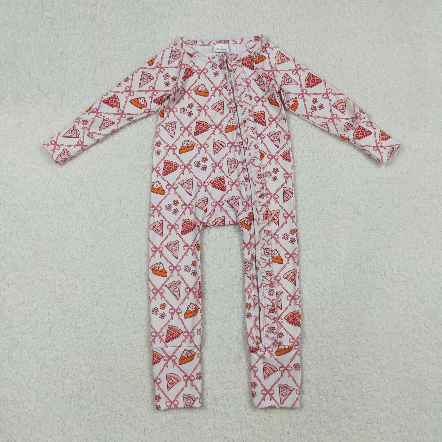 Thanksgiving  design toddle baby zip romper