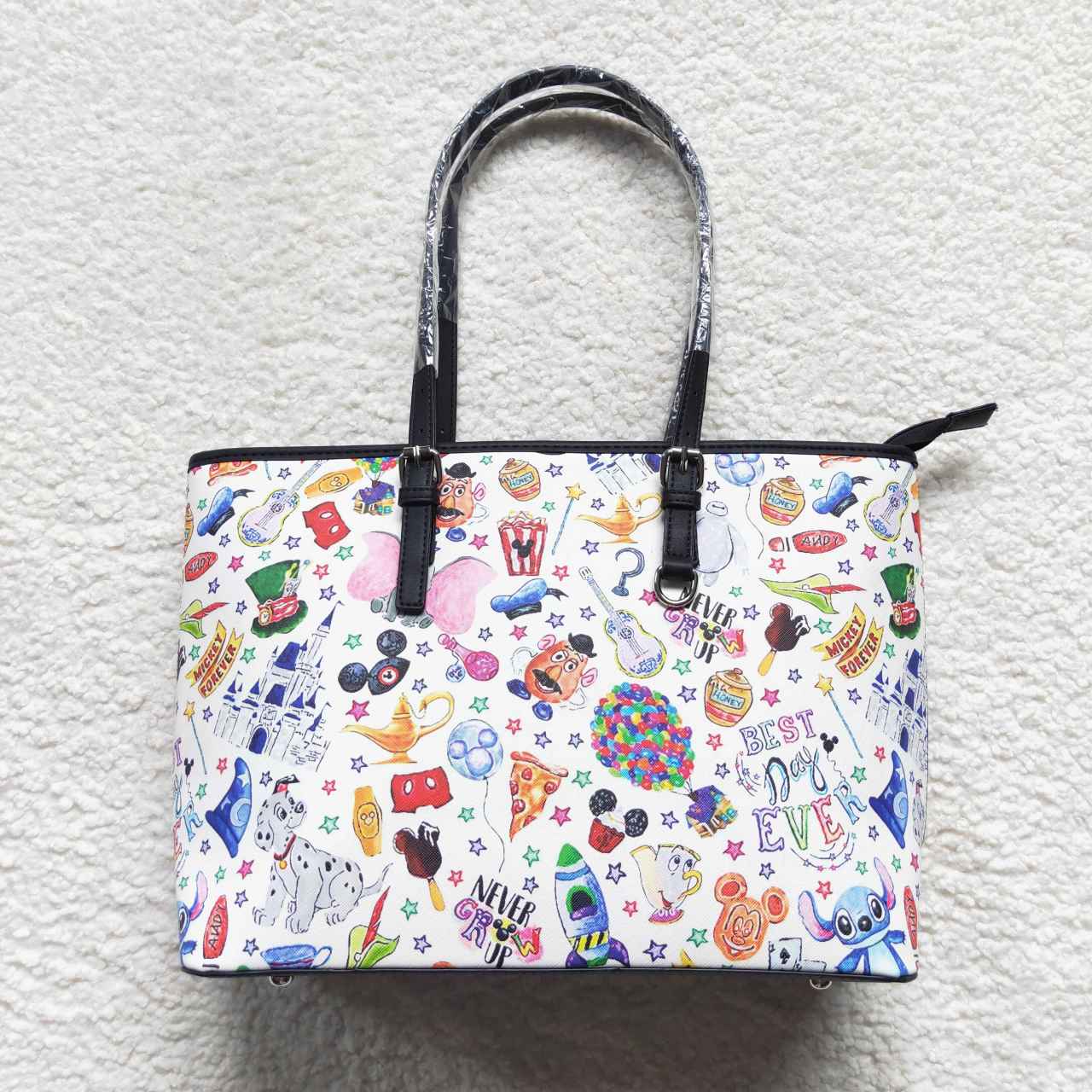 Girls cartoon tote handbag