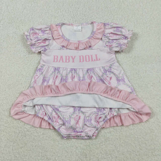 Toddle baby girl doll summer floral romper