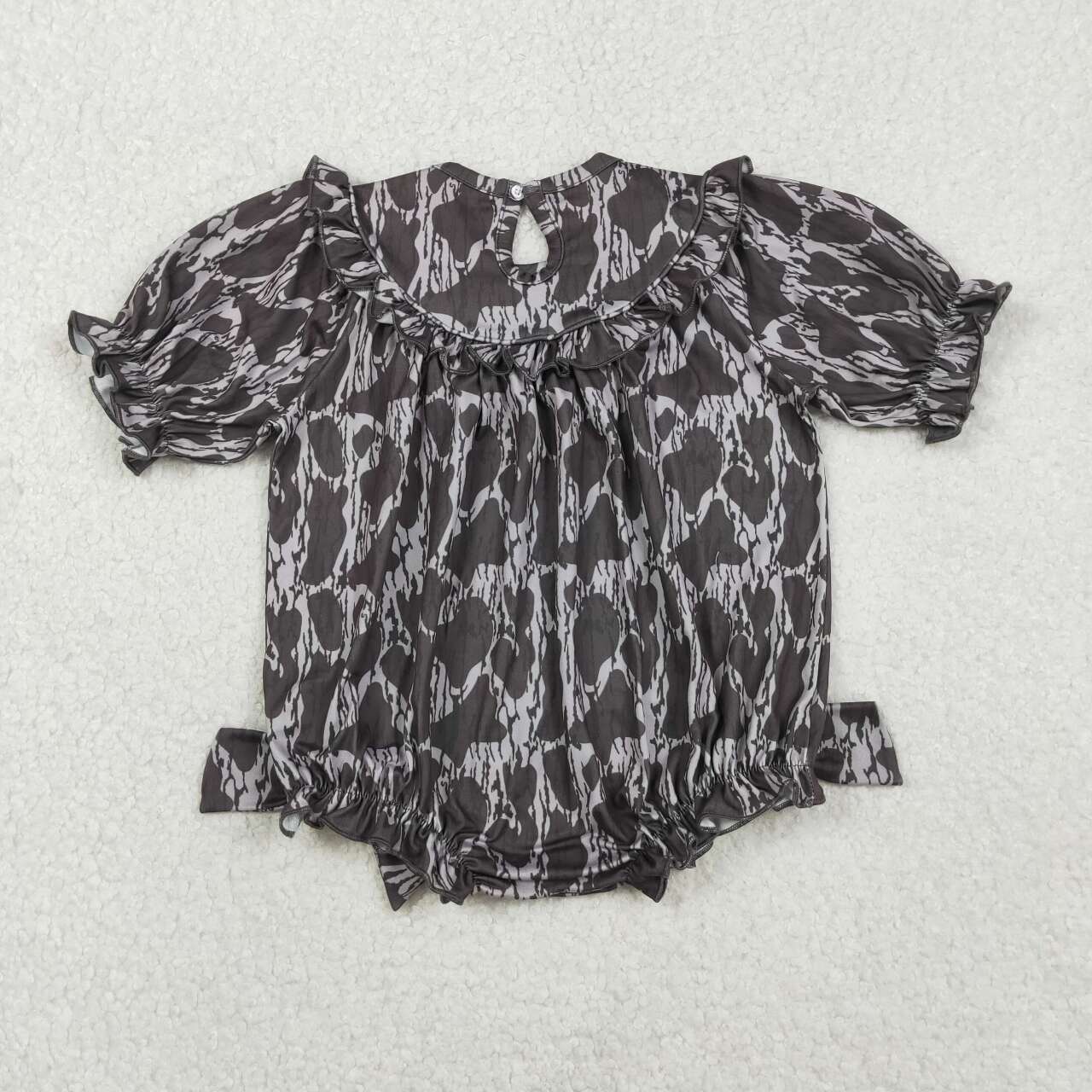 Embroidery Mamas bestie camo design toddle girls romper