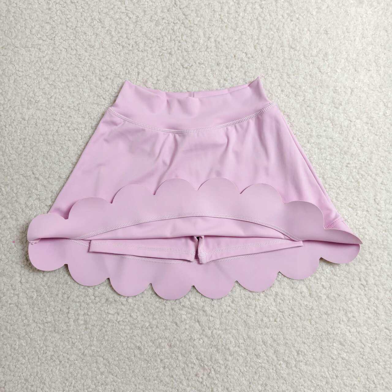 Pink color girls summer yoga skirts