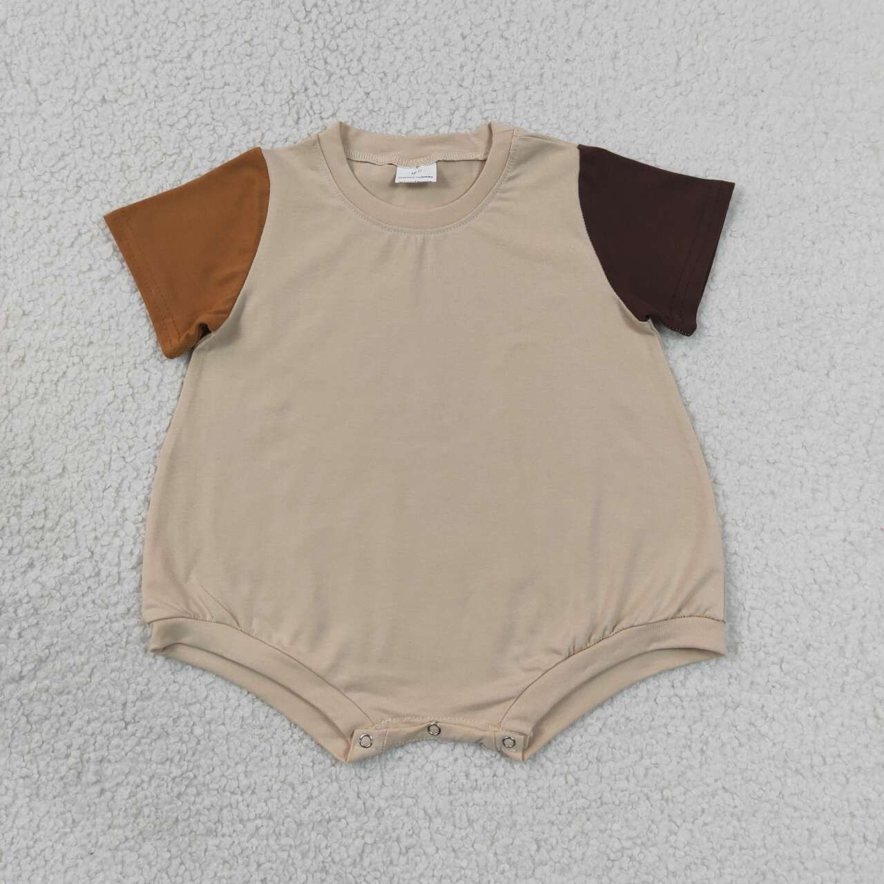 Khaki color infant baby girl summer romper