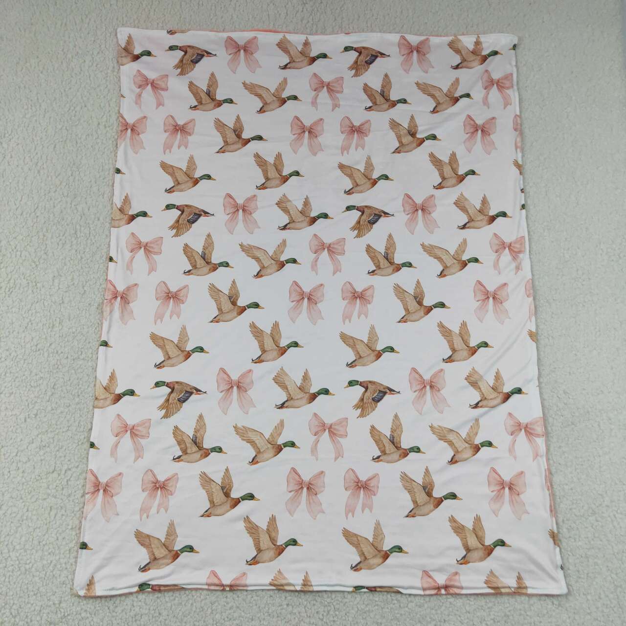 toddle kids mallard duck soft blanket