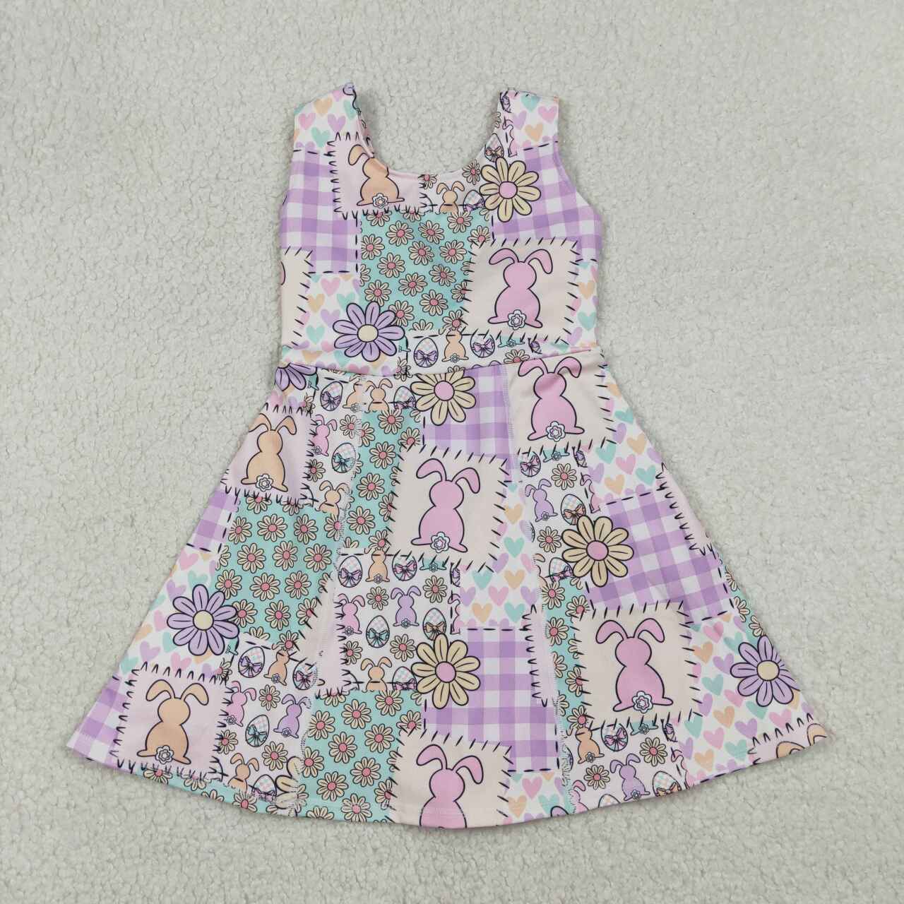 Easter bunny baby girls yoga dress