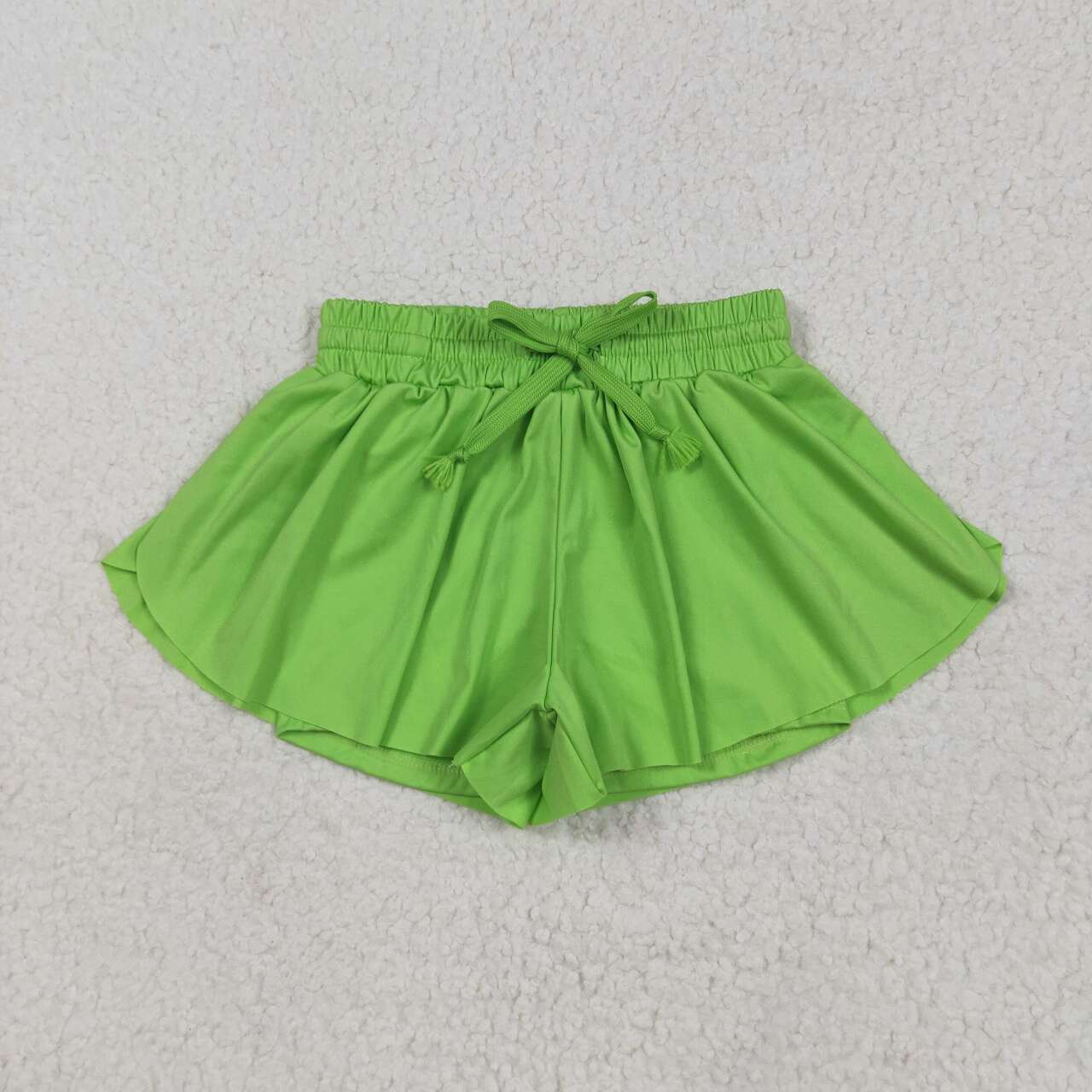 Toddle baby girls lime green yoga skirt shorts