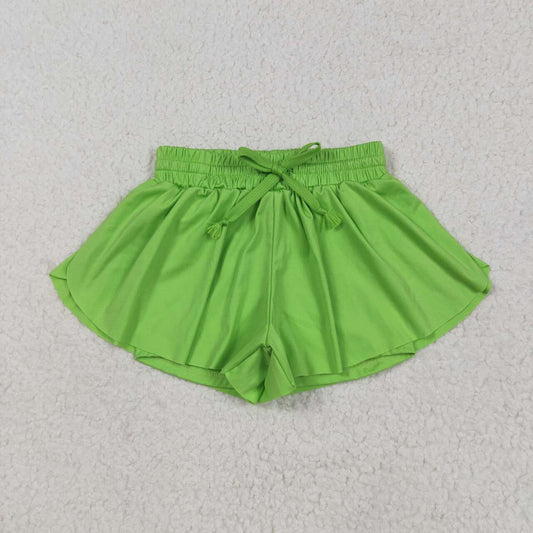 Toddle baby girls lime green yoga skirt shorts
