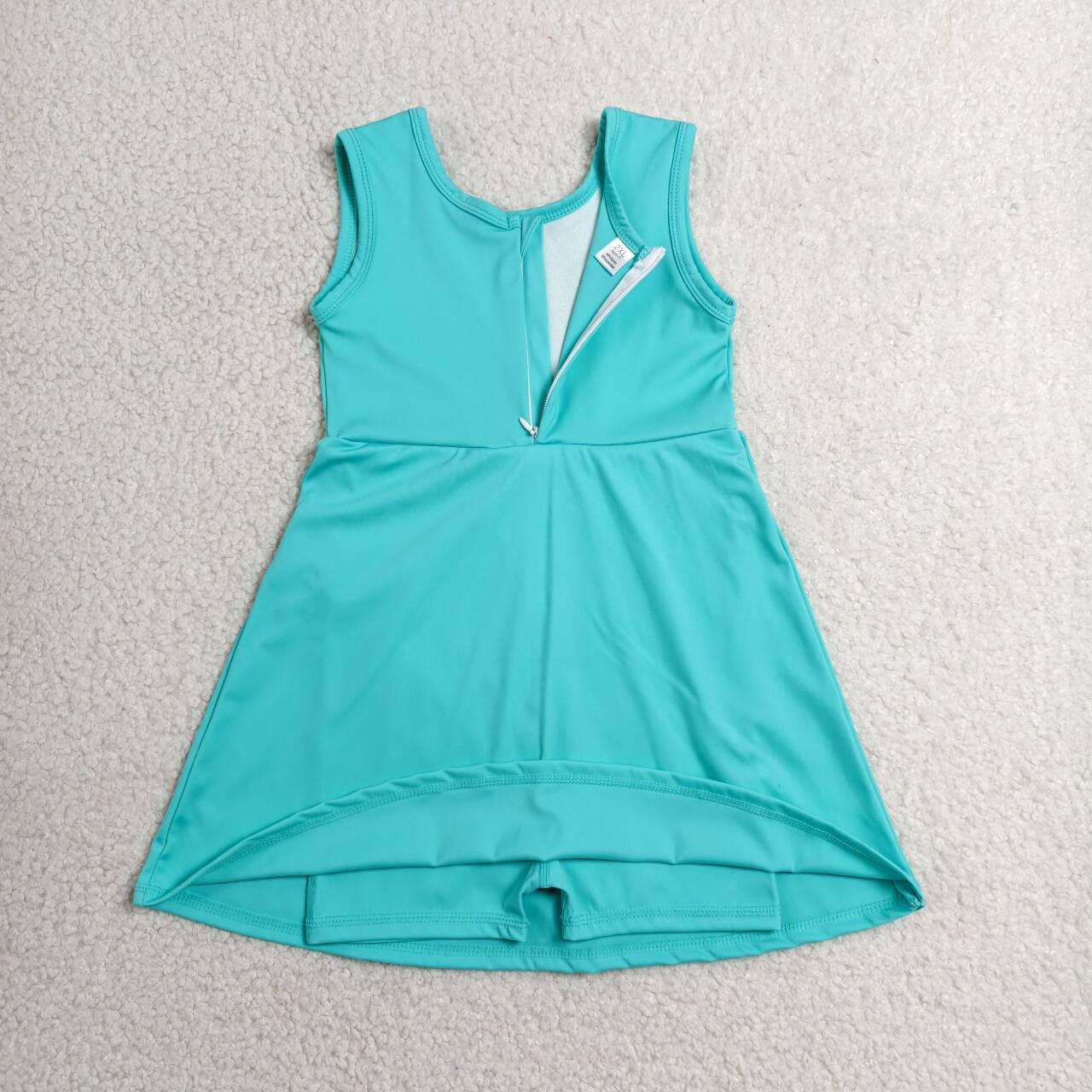 Toddle girls aqua color design summer yoga dress