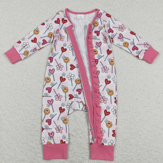 toddle girls valentines heart romper