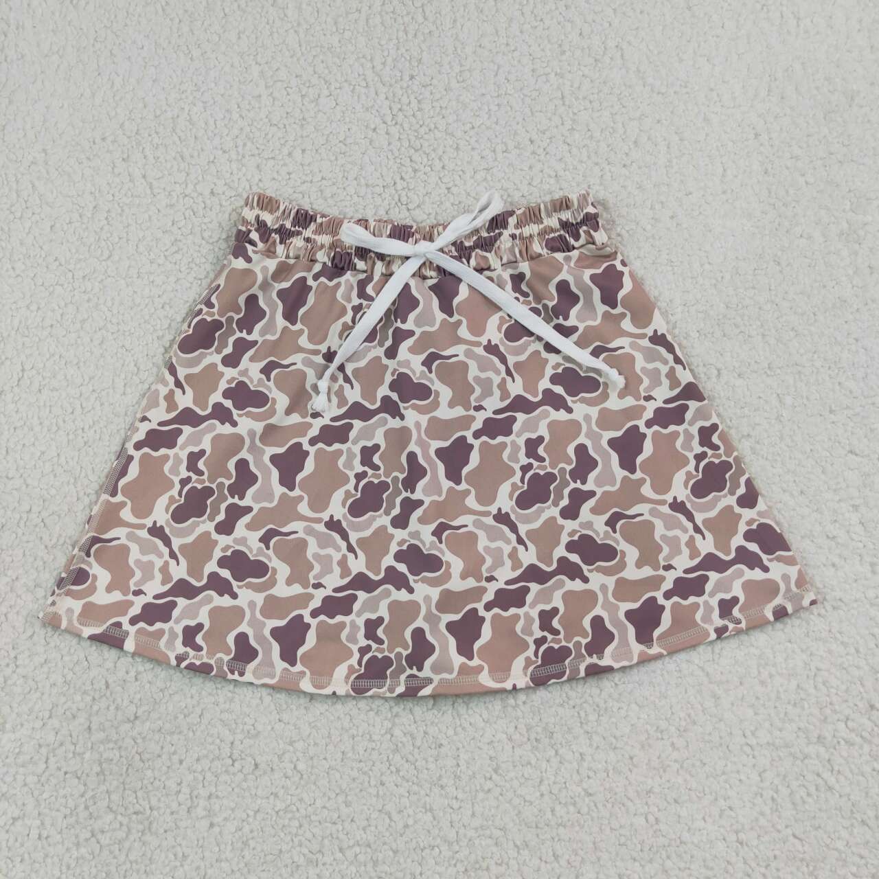 Adult women grey camo summer yoga skorts