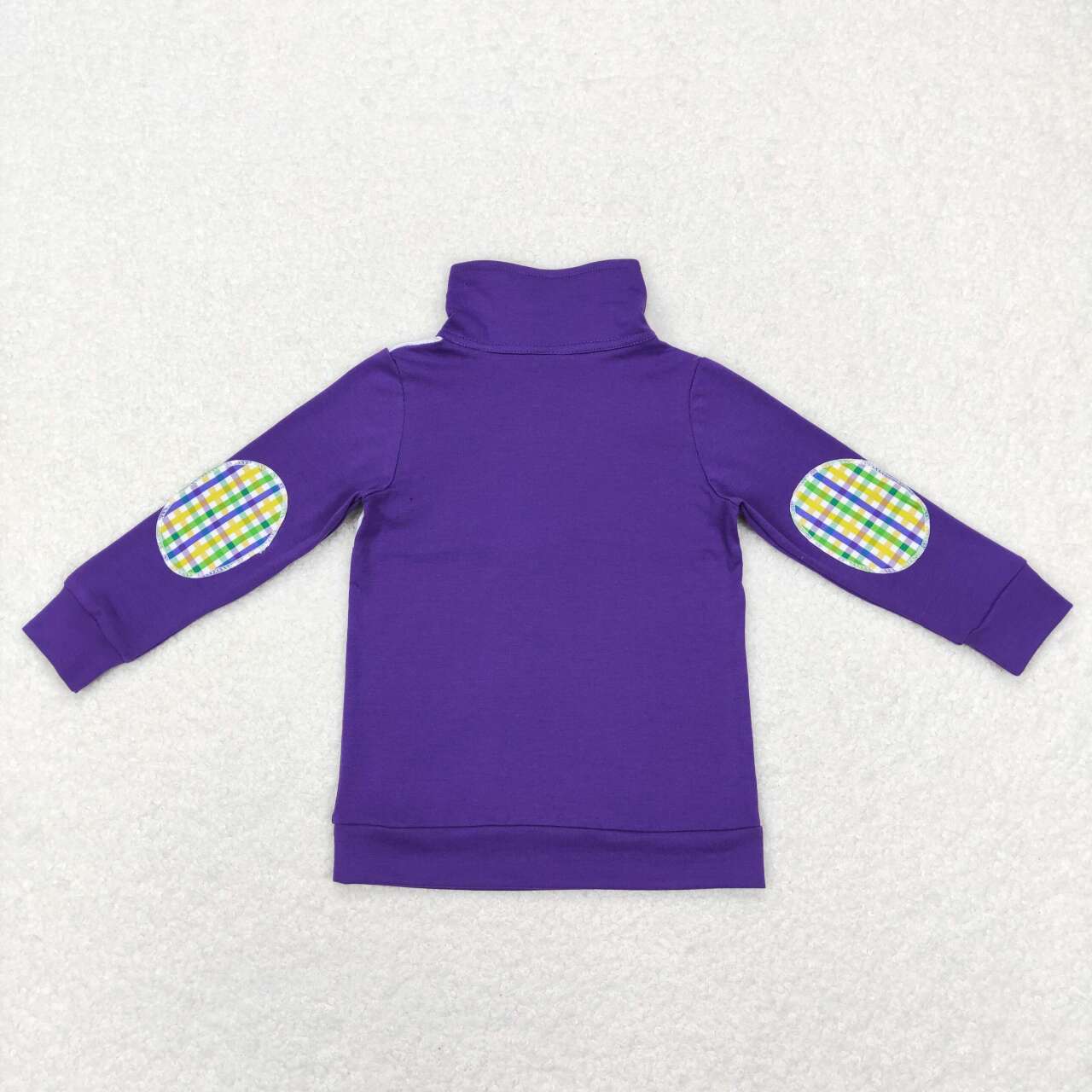baby boy long sleeve Mardi Gras dog print pullover